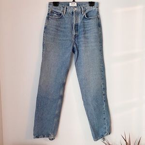 AGOLDE Straight Leg High Rise Jeans